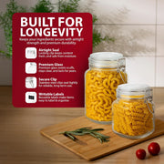 Zeno Set of 5 Glass Food Jars