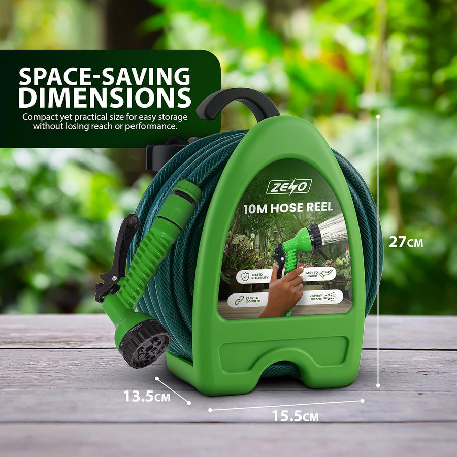 Zeno 10m Garden Hose Pipe Reel