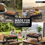 Zeno Black Portable BBQ Grill