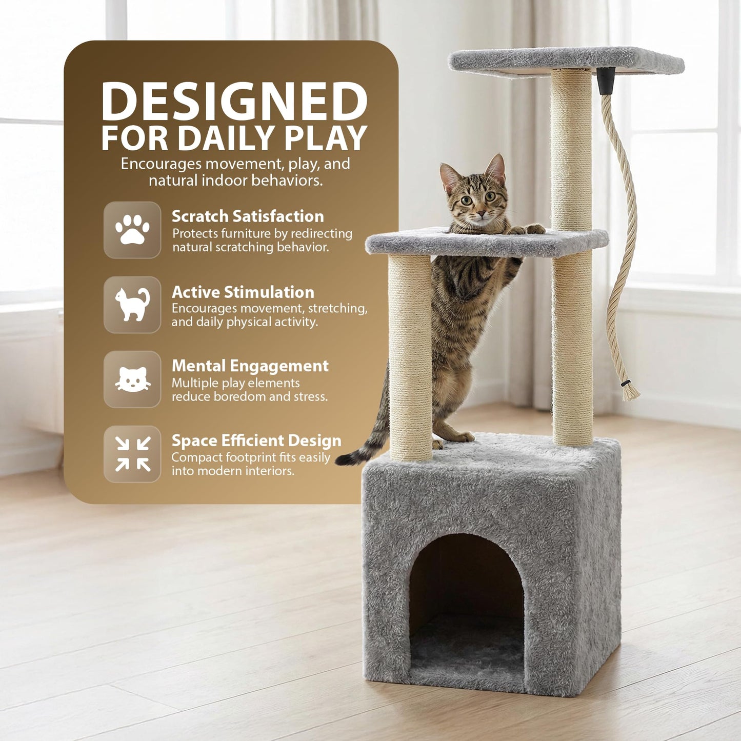 Rex & Roxy 90cm Cat Tree