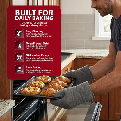 Zeno 3 Piece Non-Stick Baking Tray Set