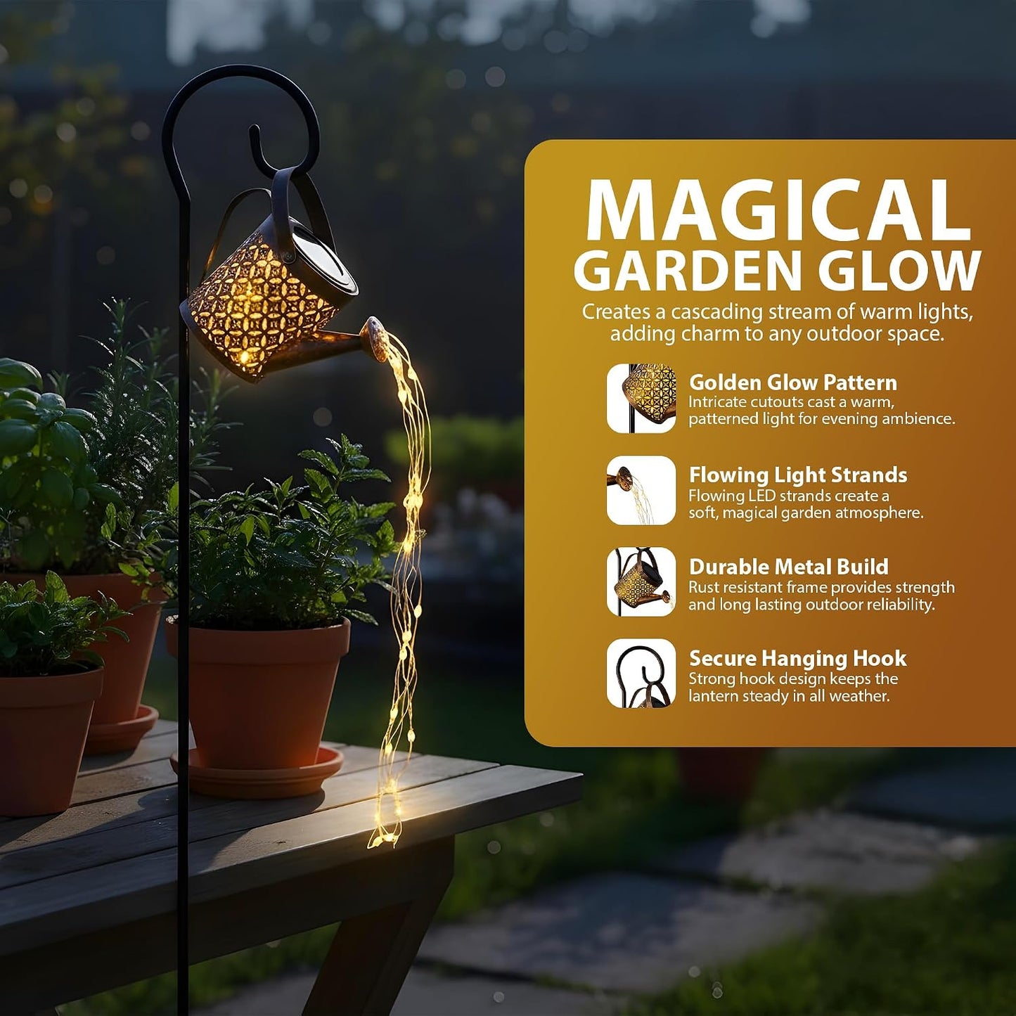 Zeno Solar Watering Can Light