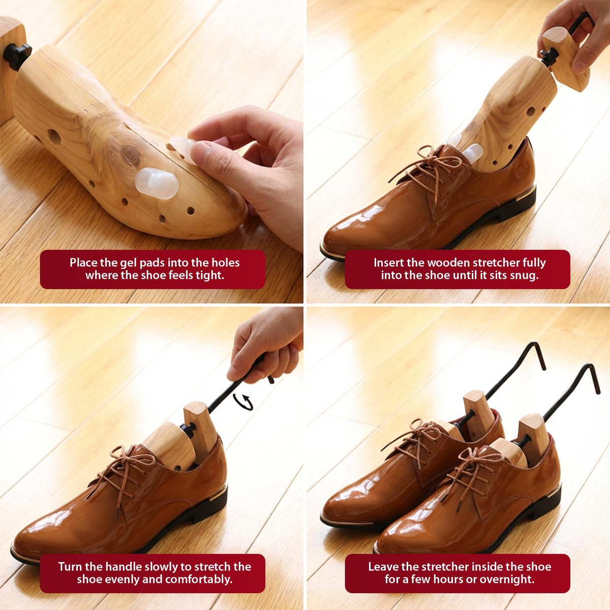 Zeno Wooden Shoe Stretchers for Men