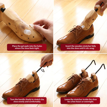 Zeno Wooden Shoe Stretchers for Men