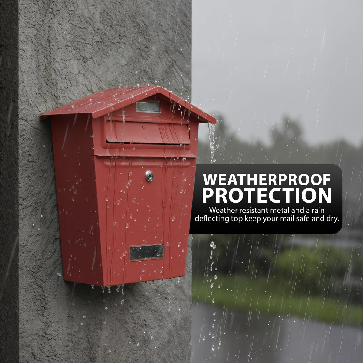 Zeno Red Classic Post Box