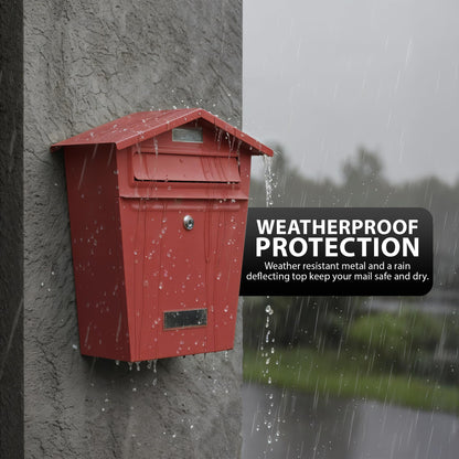 Zeno Red Classic Post Box