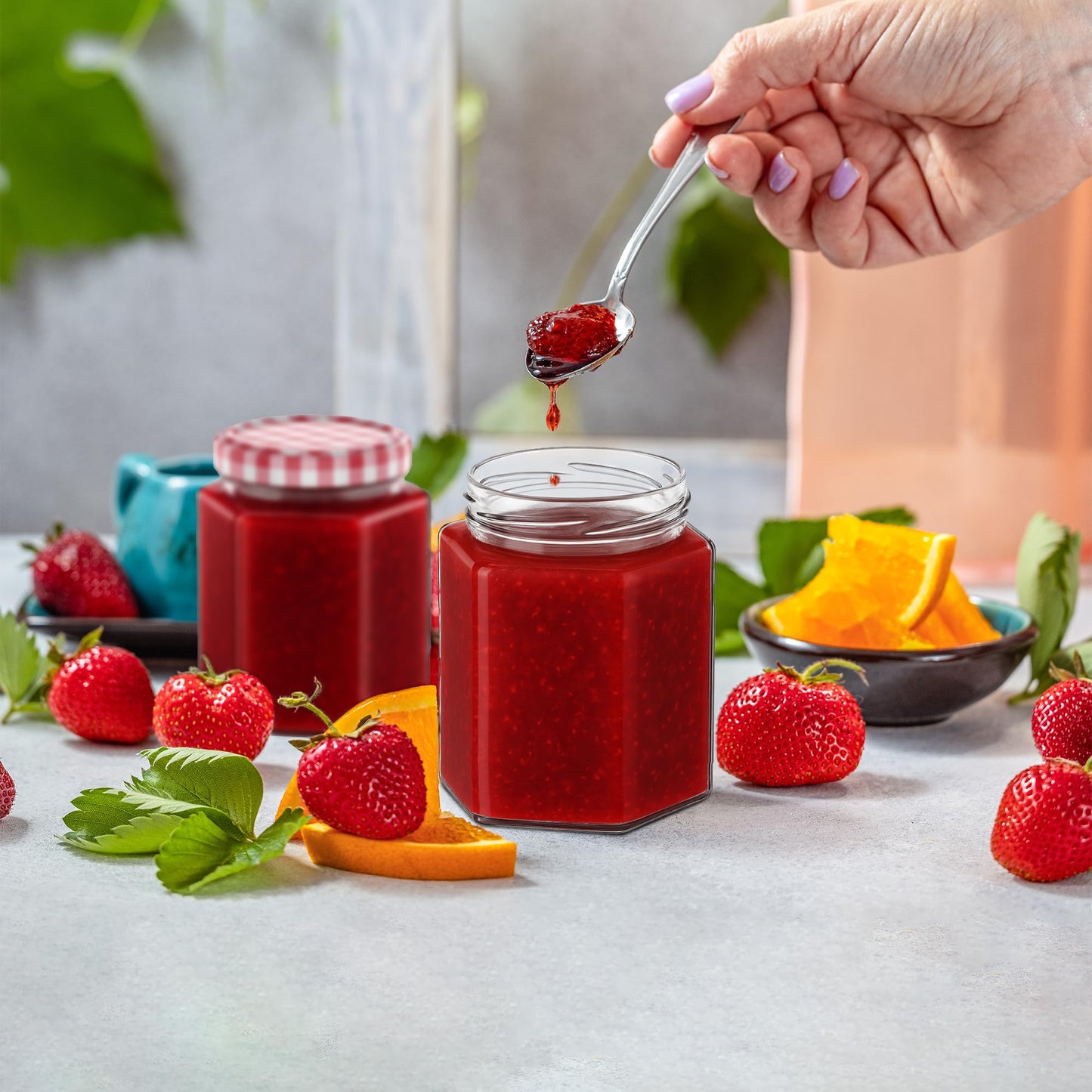 Zeno 24 Pack 250ml Glass Jam Jars
