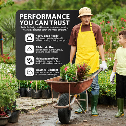 Zeno 14" Wheelbarrow Wheel