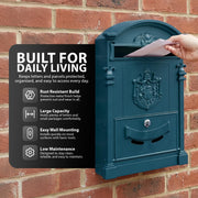 Zeno Blue Vintage Post Box