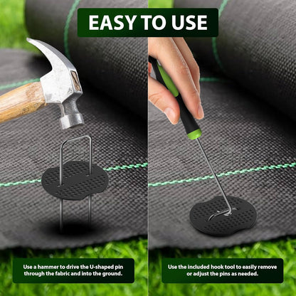 Zeno 50 Pack Silver Weed Membrane Pegs