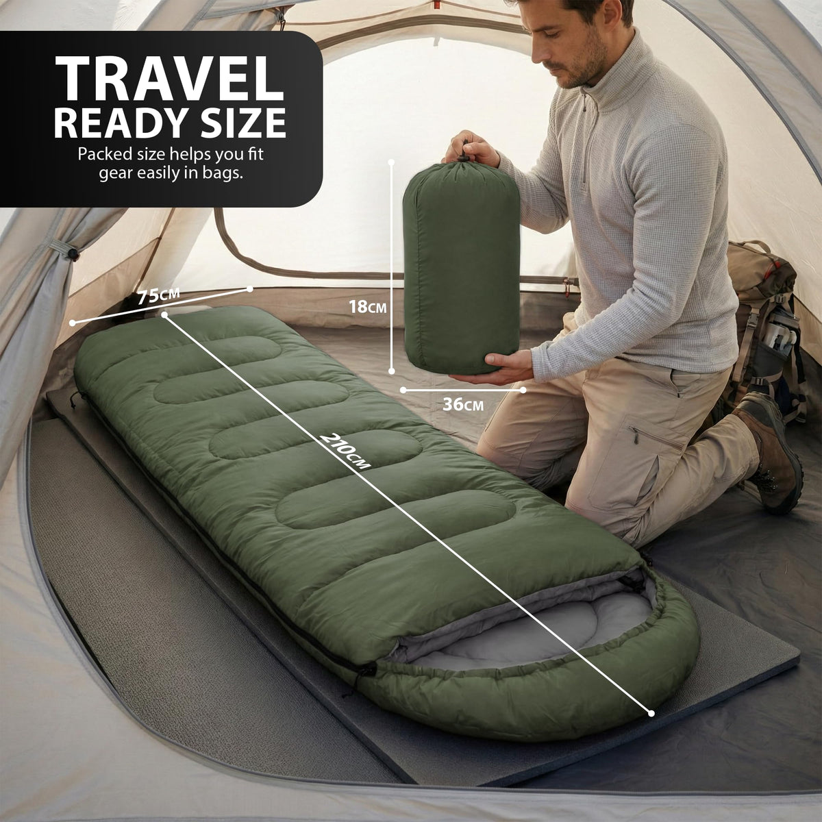 Zeno Green Sleeping Bag