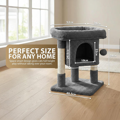 Rex & Roxy 59cm Grey Cat Tree