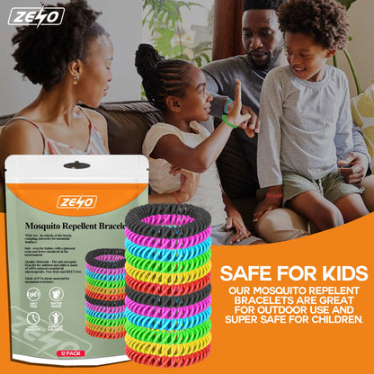 Zeno 12 Pack Mosquito Repellent Bracelet