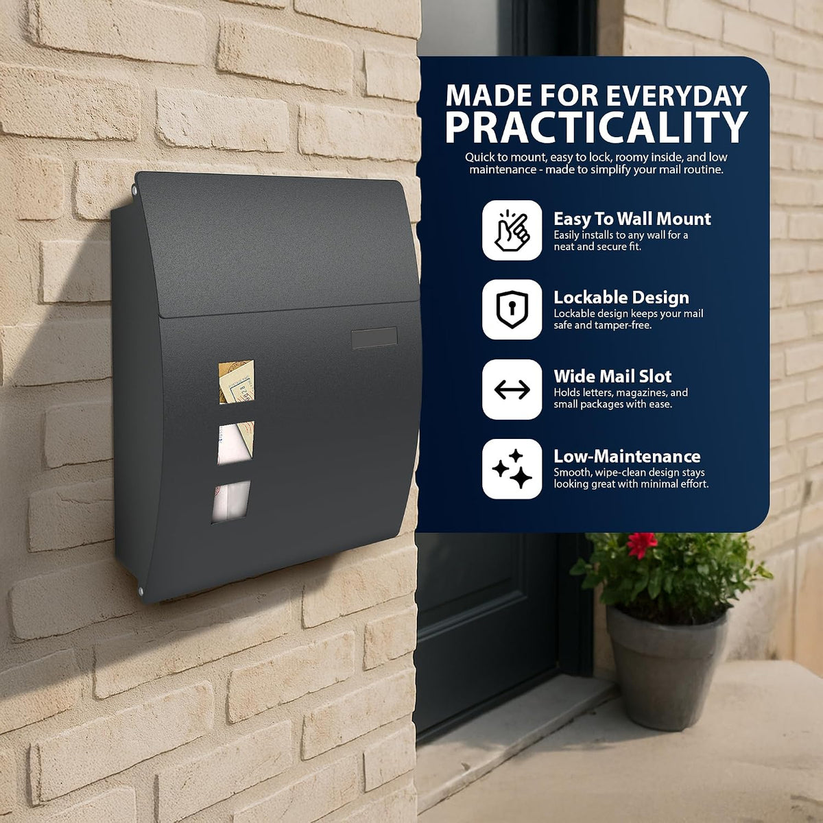 Zeno Letter Box with Viewing Windows