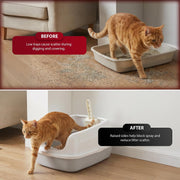 Rex & Roxy Large Grey Cat Litter Tray