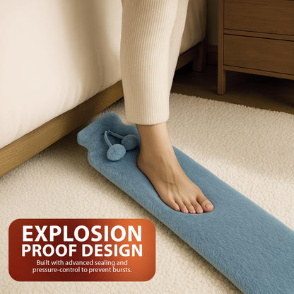 Zeno 2L Grey Long Hot Water Bottle