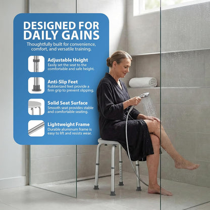 Zeno 50cm Round Shower Stool