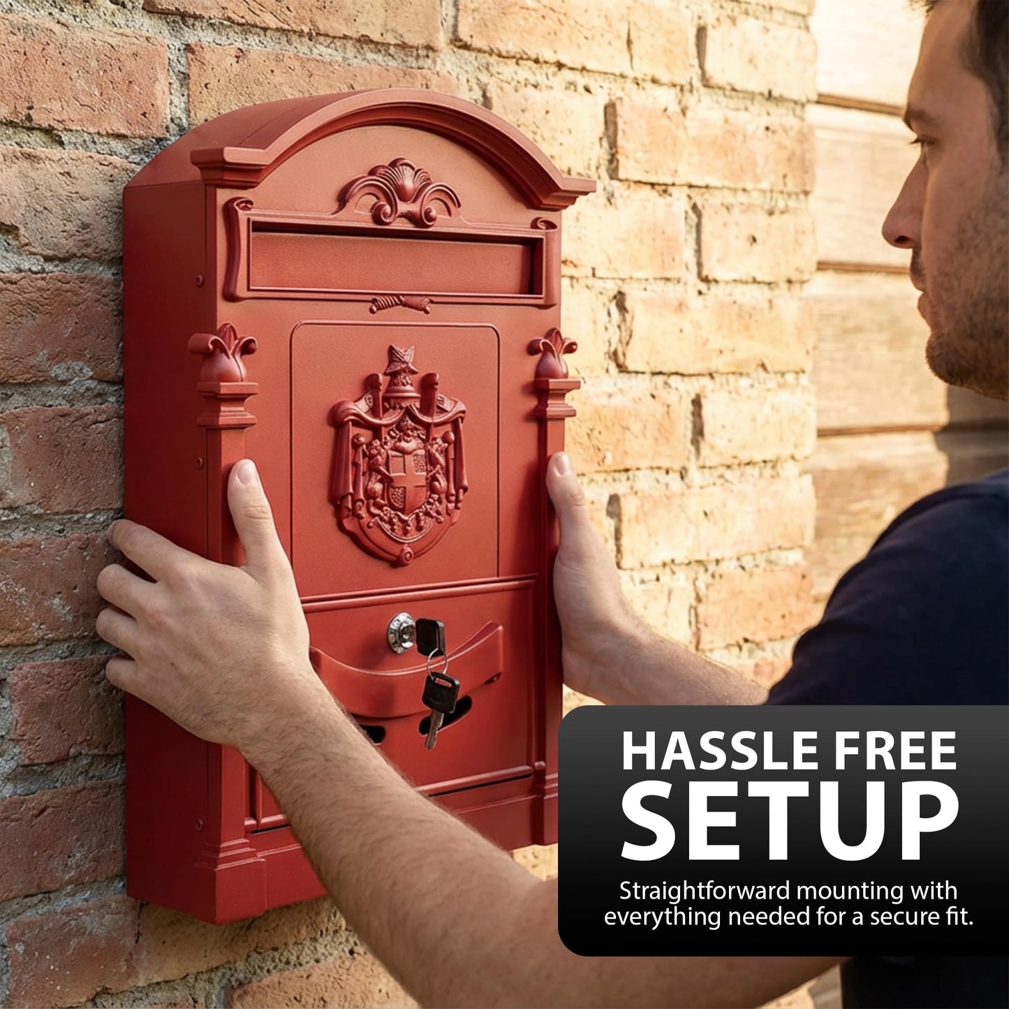 Zeno Red Vintage Post Box