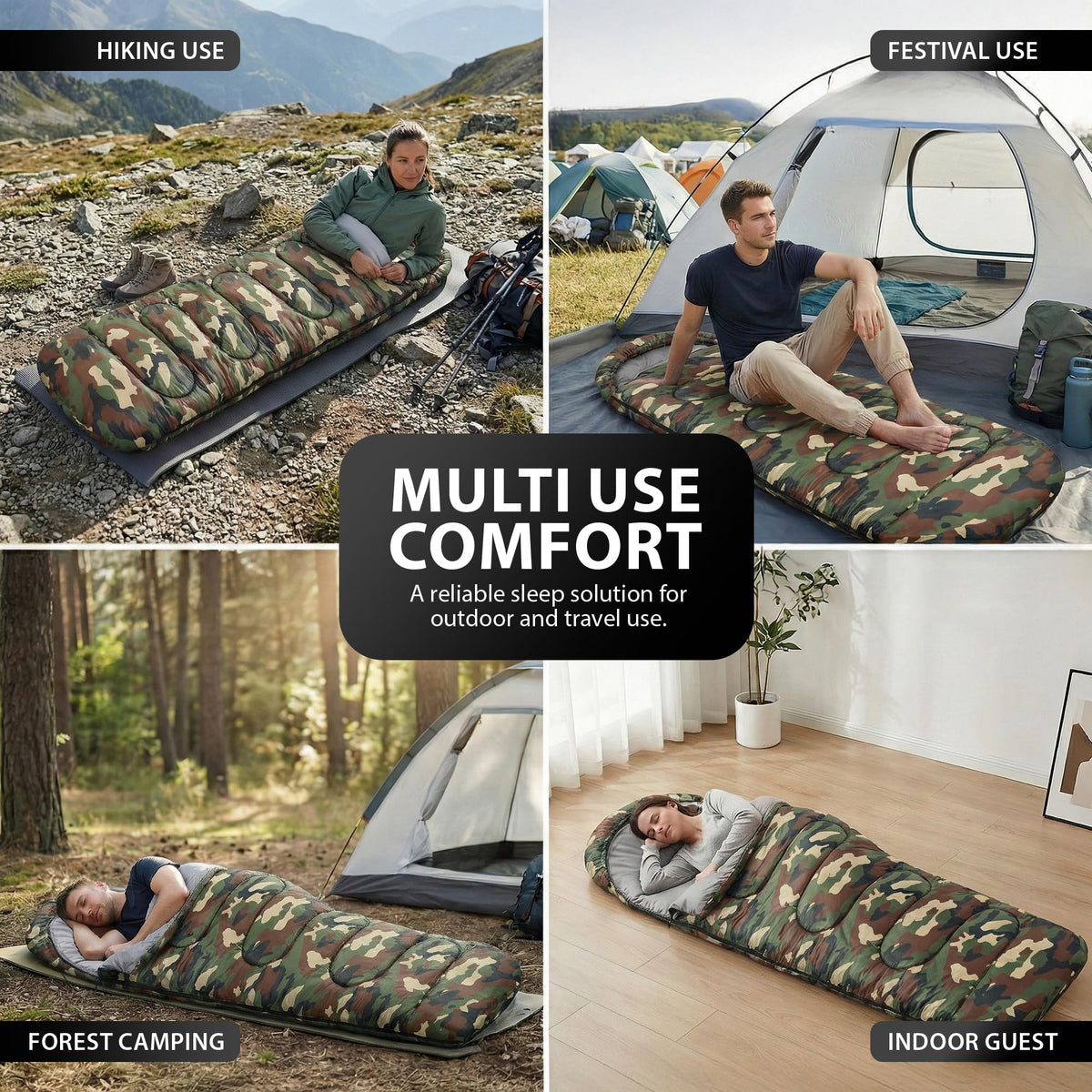 Zeno Camo Sleeping Bag
