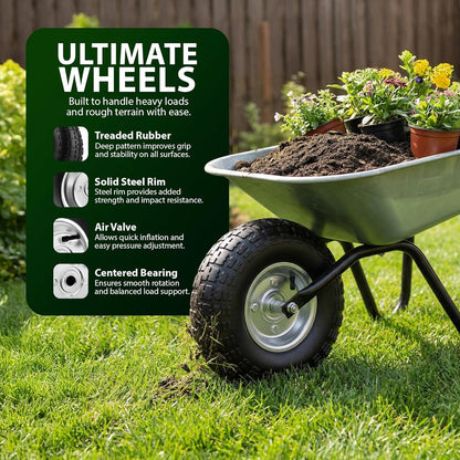 Zeno 4 Pack Wheelbarrow Wheels