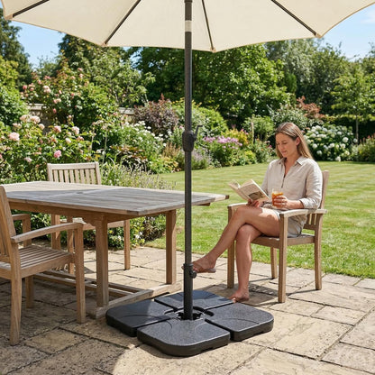 Zeno 4 Piece 60L Square Parasol Base Set