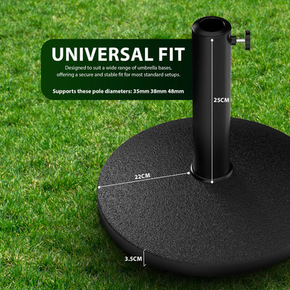 Zeno 10KG Round Parasol Base