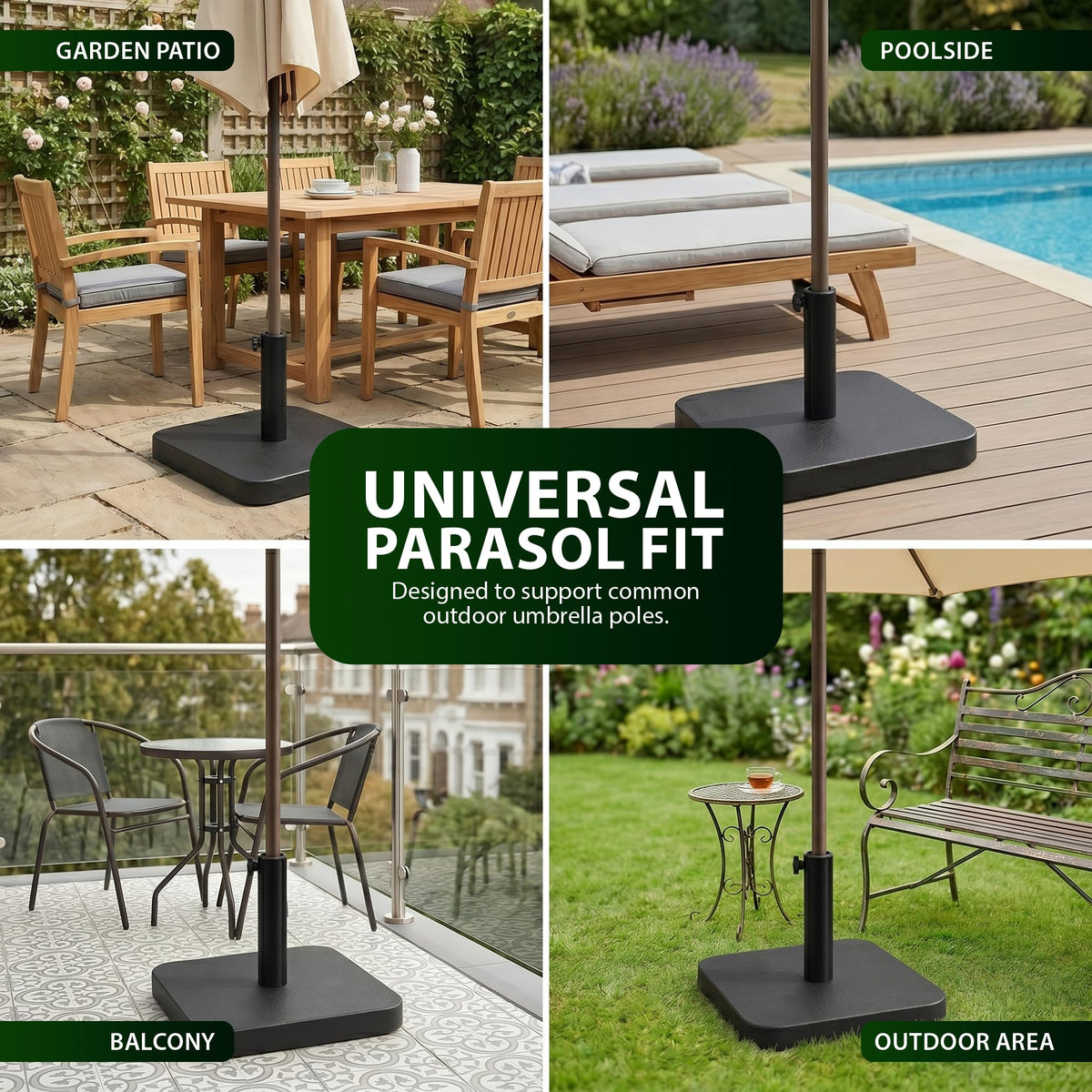 Zeno 12KG Square Parasol Base