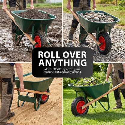 Zeno 14" Red Wheelbarrow Wheel