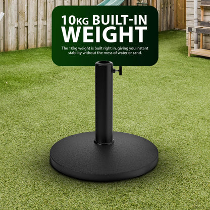 Zeno 10KG Round Parasol Base