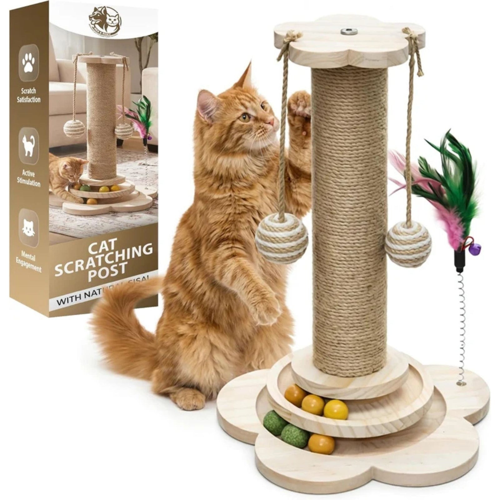 Rex & Roxy 45cm Cat Scratching Post