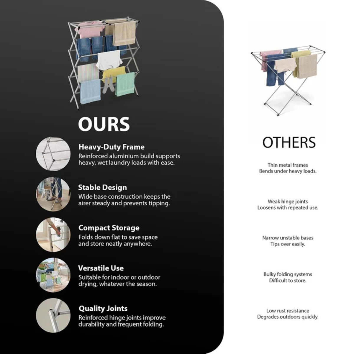 Zeno Foldable Clothes Airer