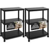 Zeno Set of 2 Plastic 3 Tier Shelving Units