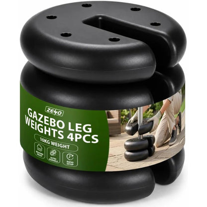 Zeno 4 Pack Black Round Gazebo Weights