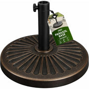 Zeno 10KG Bronze Sunflower Cast Iron Parasol Base