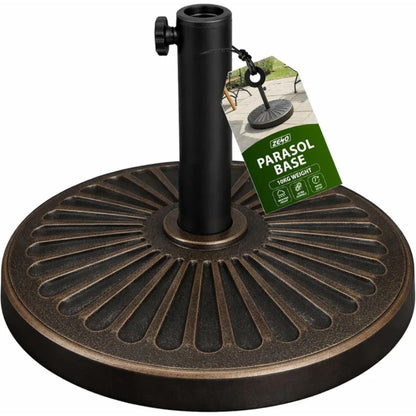 Zeno 10KG Bronze Sunflower Cast Iron Parasol Base