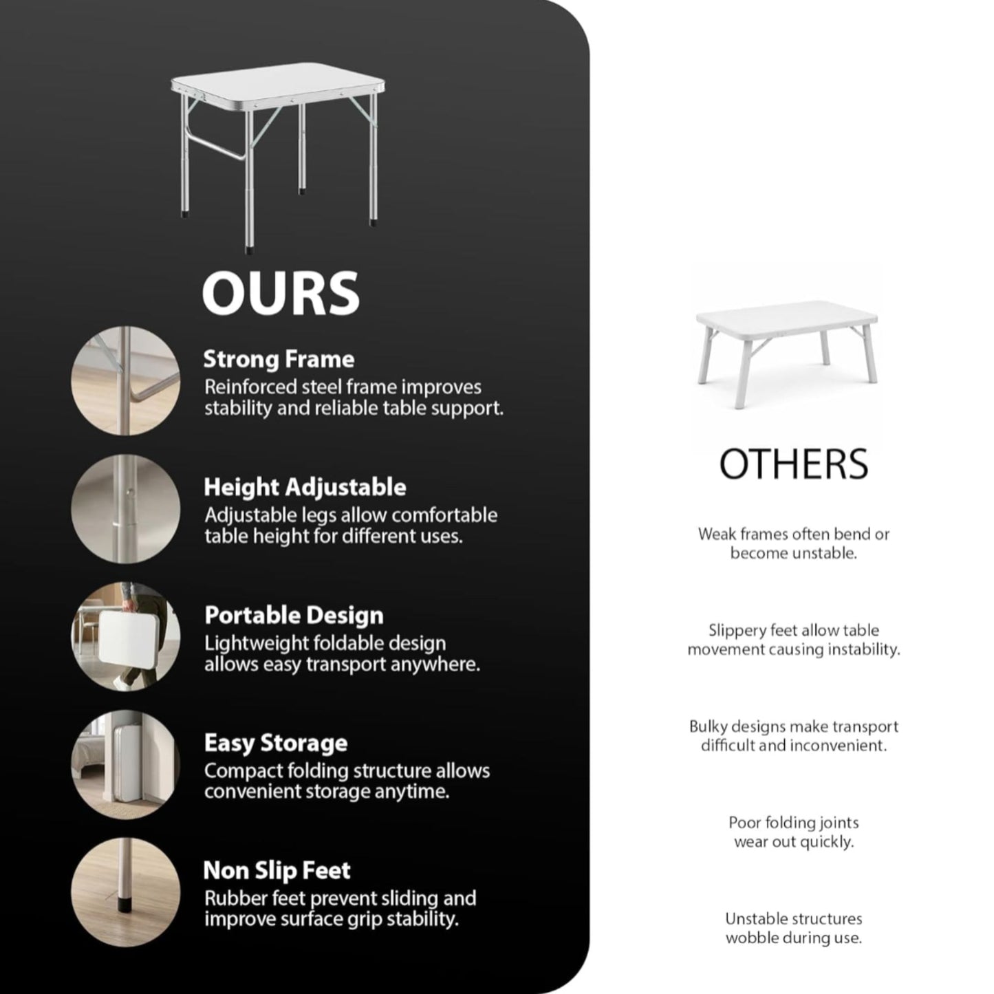 Zeno 2FT Folding Table