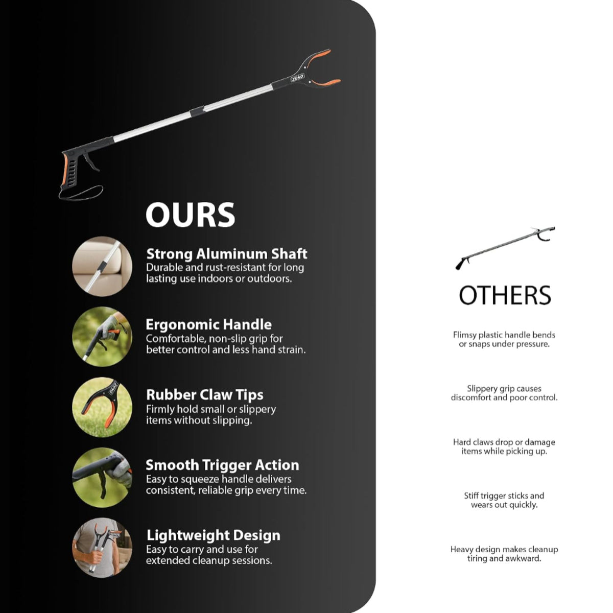 Zeno 2 Section Litter Picker