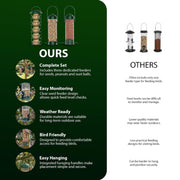 Zeno 3 Pack Bird Feeders