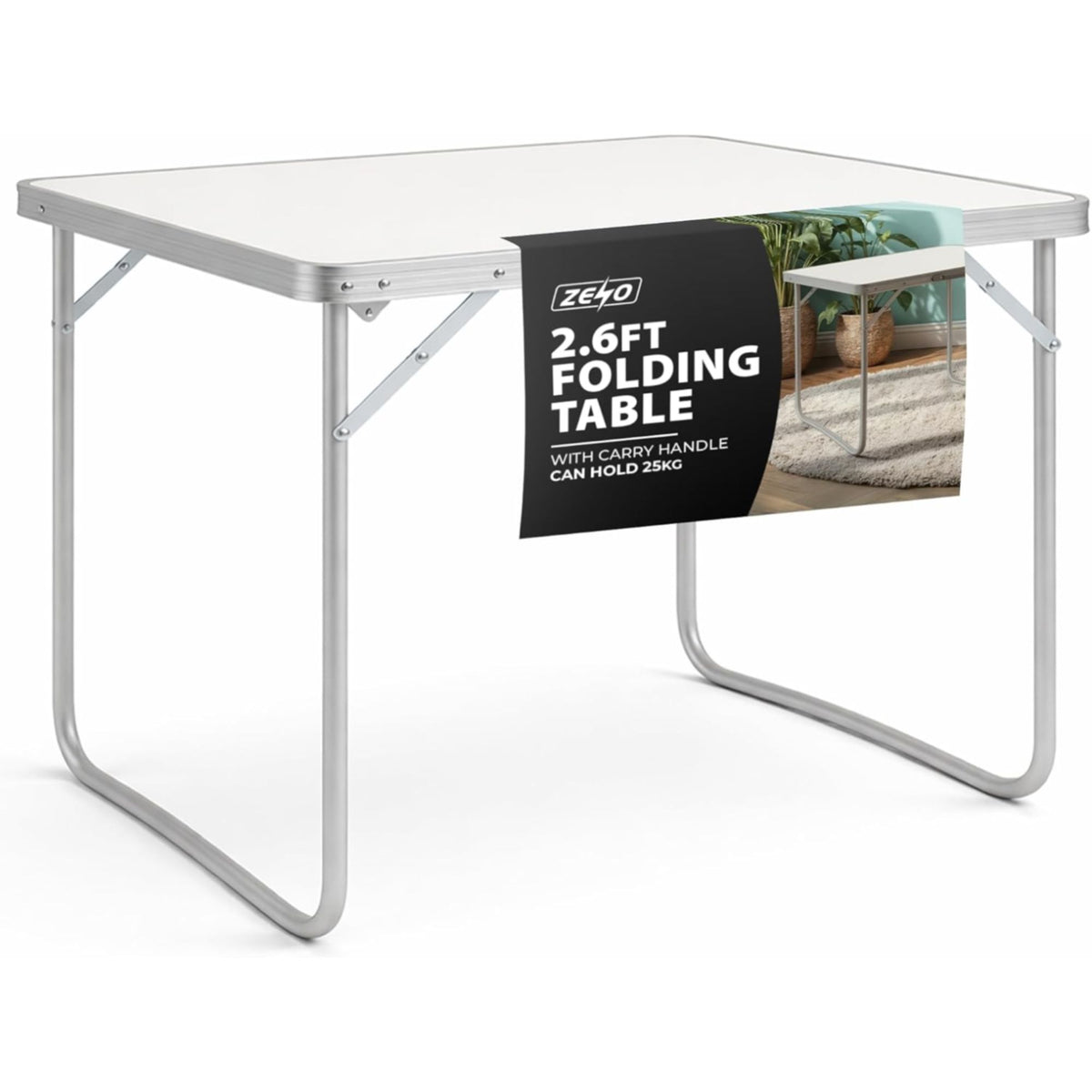 Zeno 2.6ft Folding Table