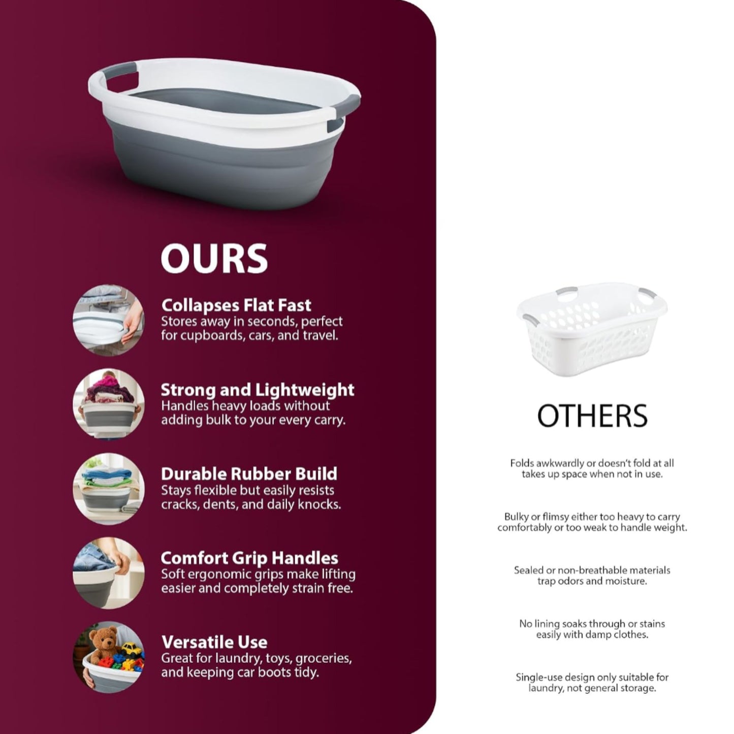 Zeno Collapsible Laundry Basket