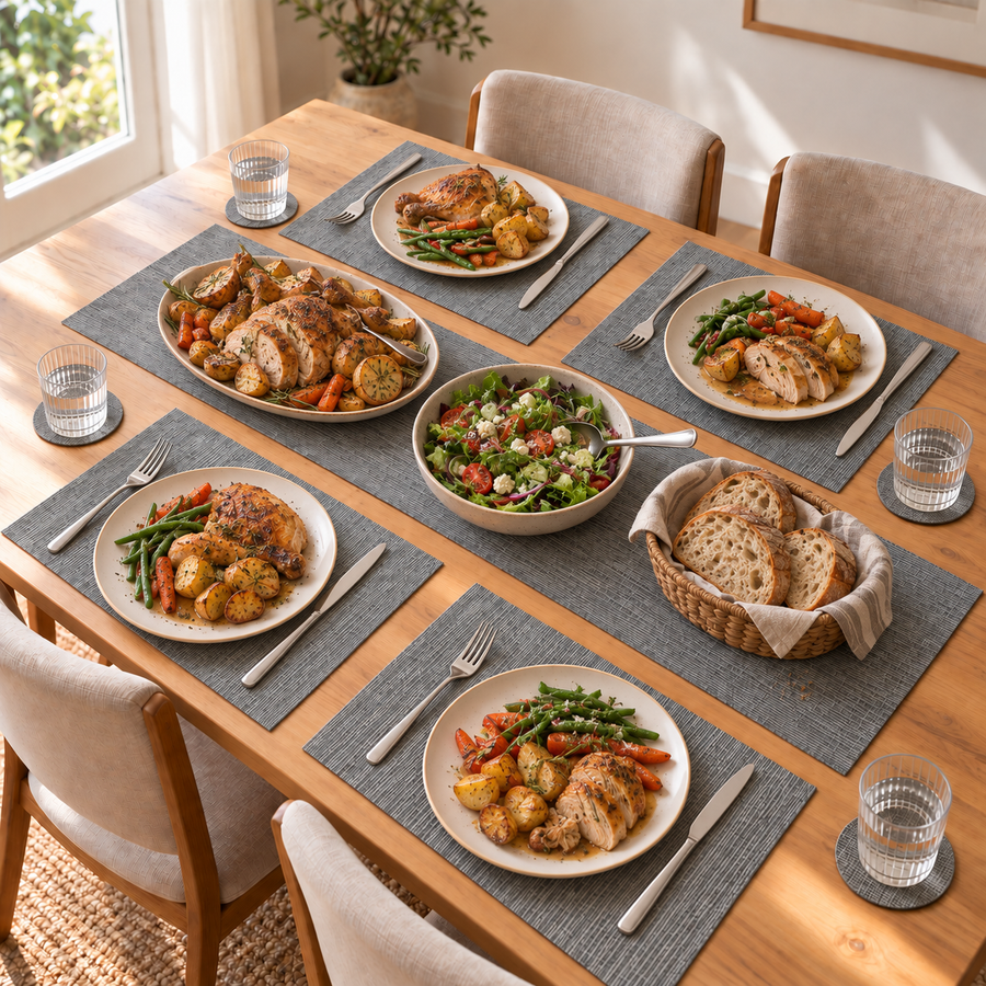 Zeno 9 Piece Table Placemats Set