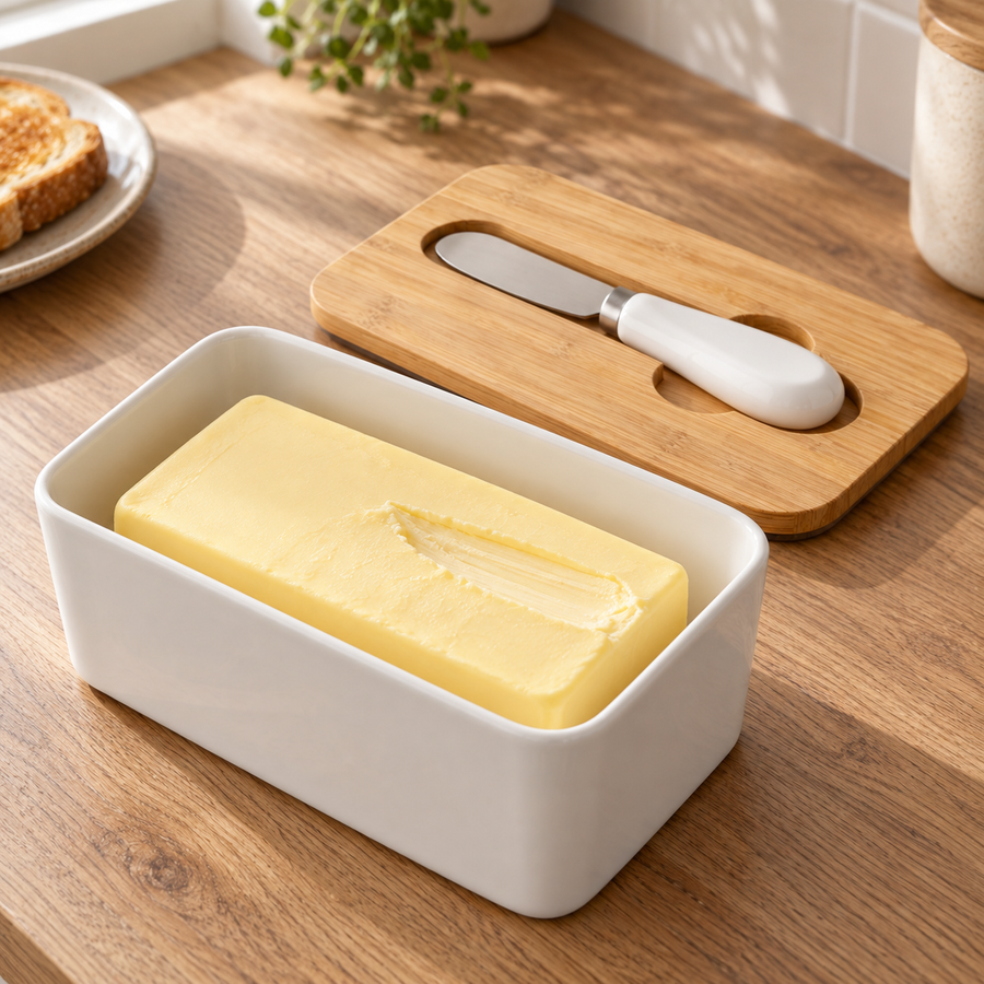 Zeno Butter Dish with Lid