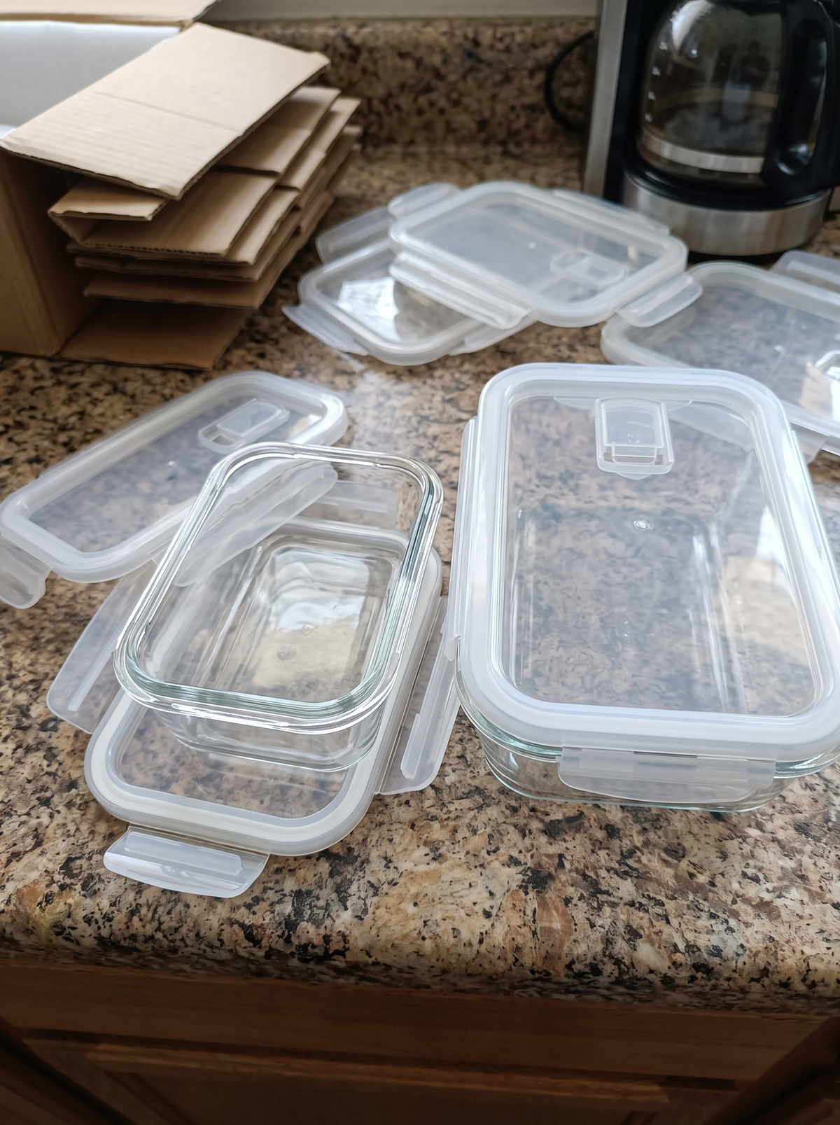 Zeno 10 Pack Glass Containers with Lids