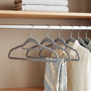 Zeno 20 Pack Grey Velvet Hangers