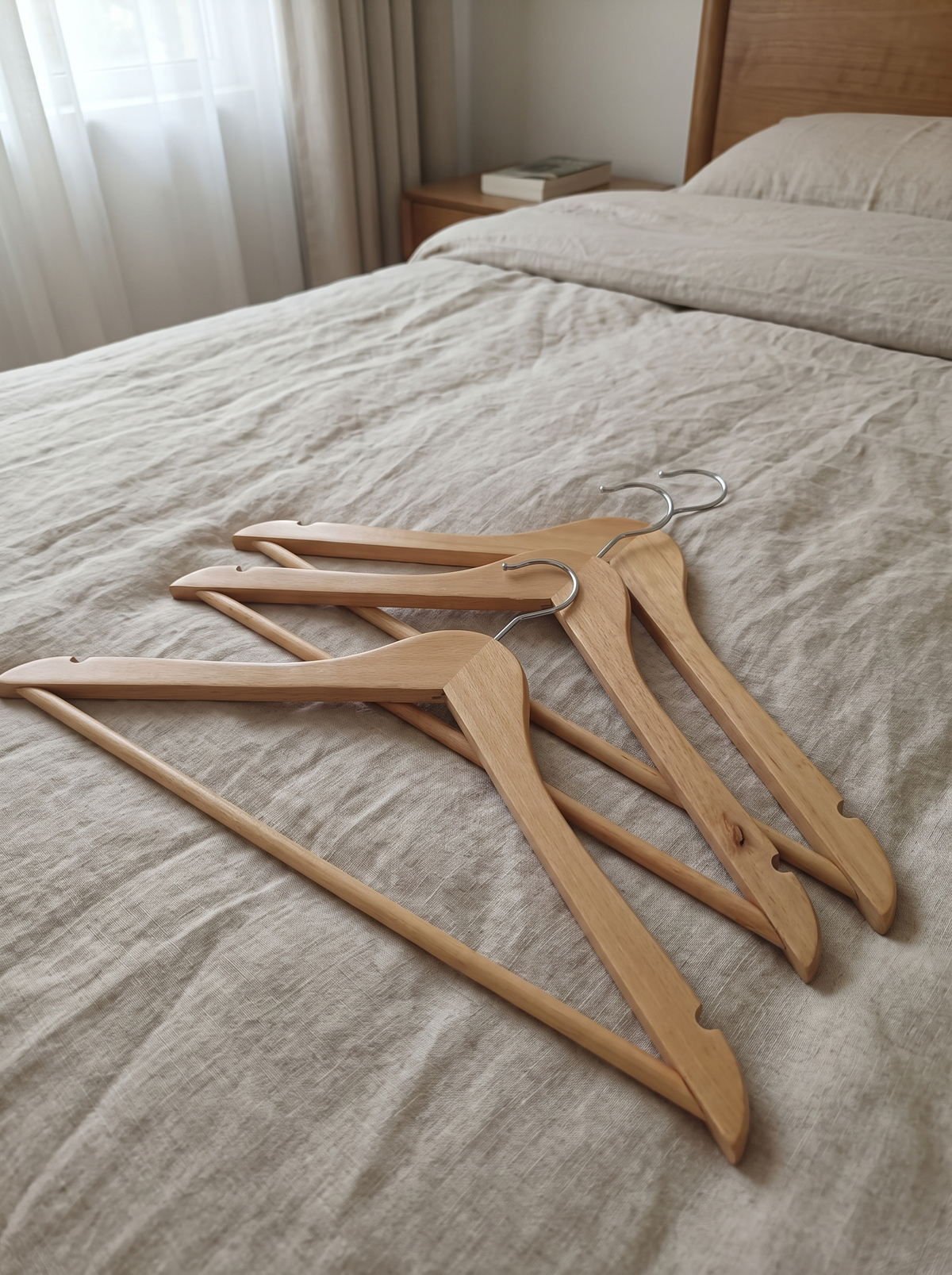 Zeno 20 Pack Natural Wooden Coat Hangers