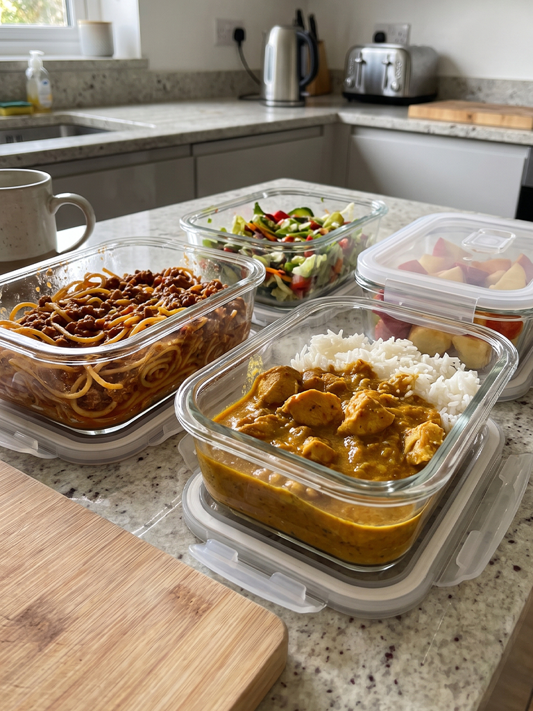Zeno 4 Pack Glass Food Containers with Lids