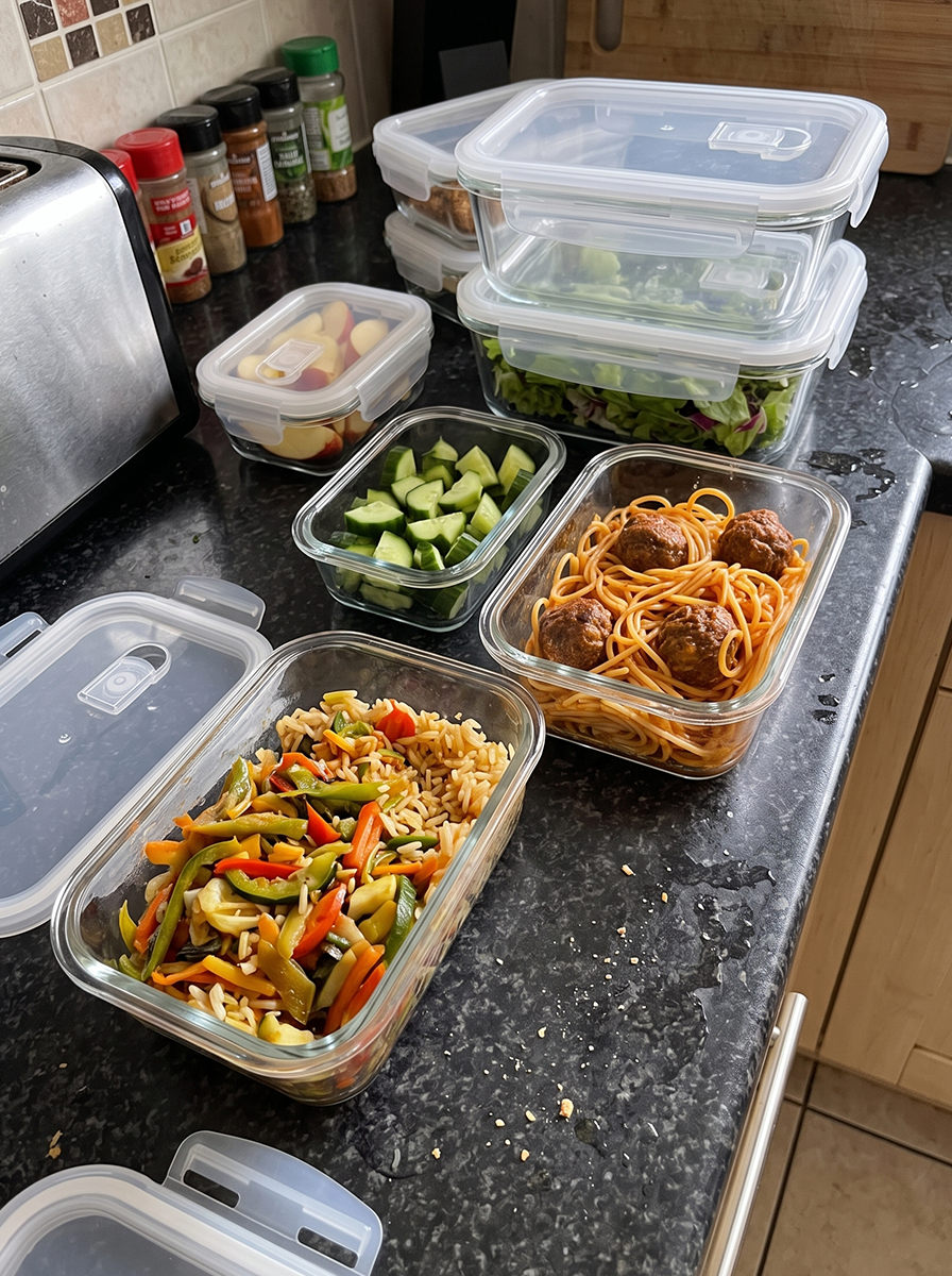 Zeno 8 Pack Glass Food Containers with Lids
