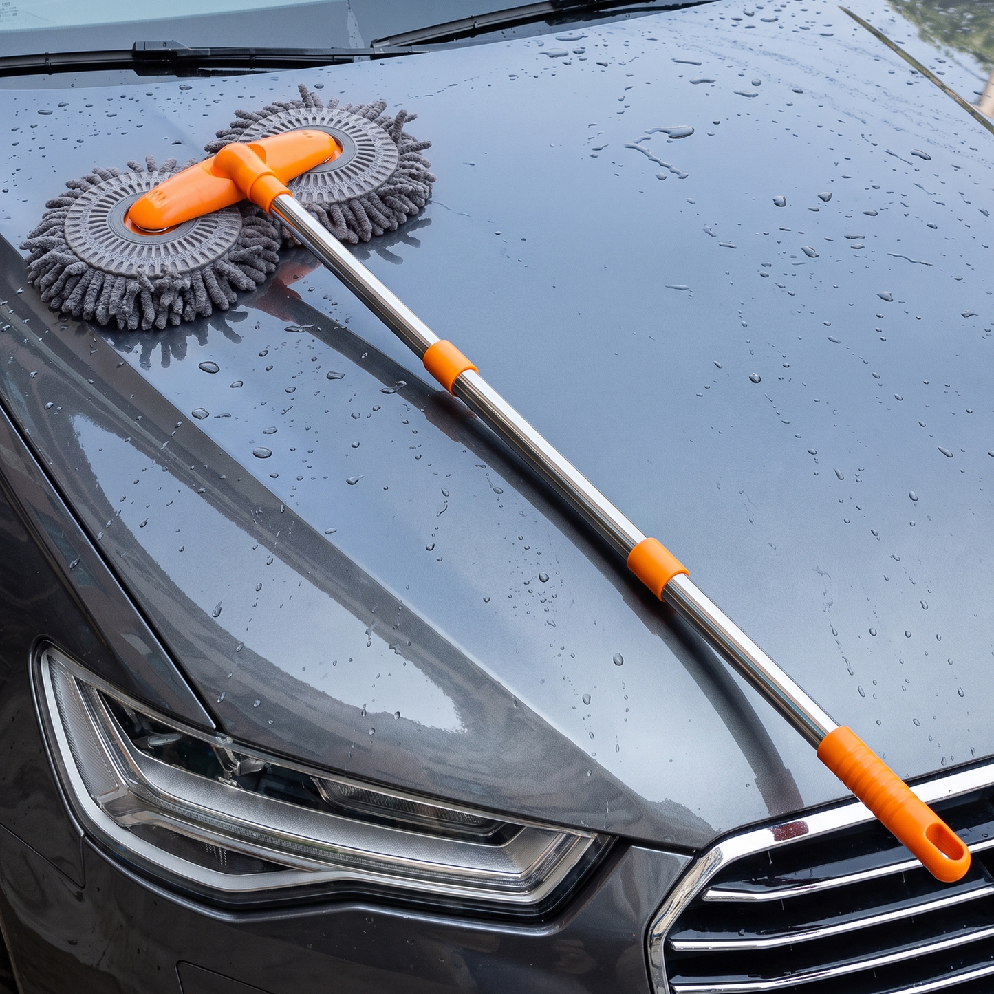 Zeno Dual Head Telescopic Car Cleaning Brush