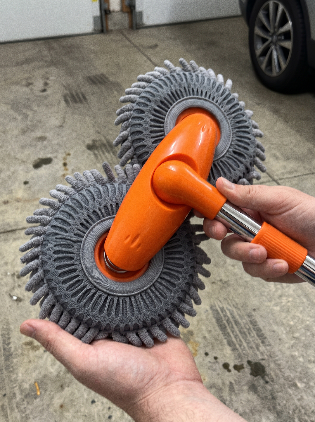 Zeno Dual Head Telescopic Car Cleaning Brush
