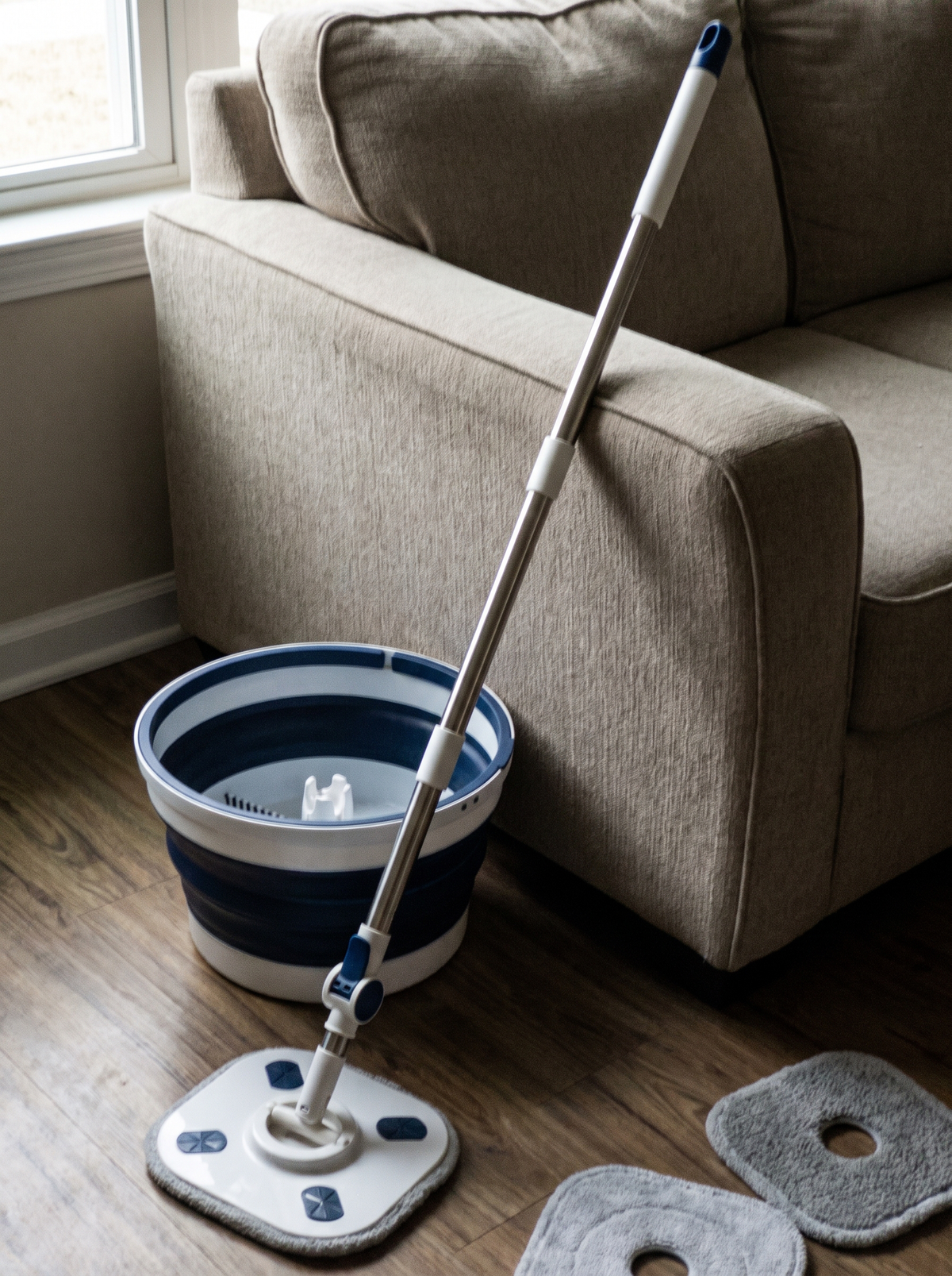 Zeno Mop and Collapsible Bucket Set